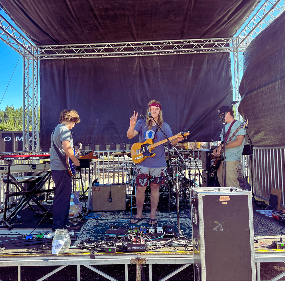 TTSM student band performing at outdoor festival stage