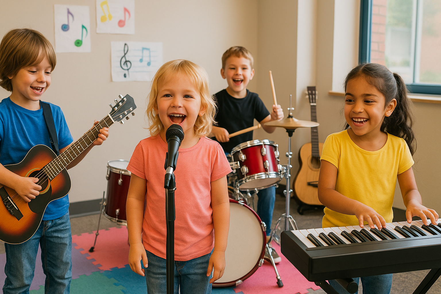 Kids in Rock Bands band class