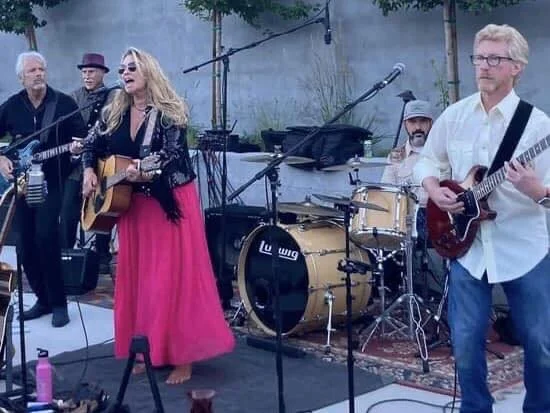 Fresh Trax band performing live on an outdoor stage